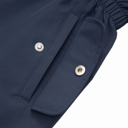Rokka&Rolla Girls' Water Resistant Lightweight Windbreaker Hooded Transitional Jacket - Navy Coats & Jackets Rokka&Rolla