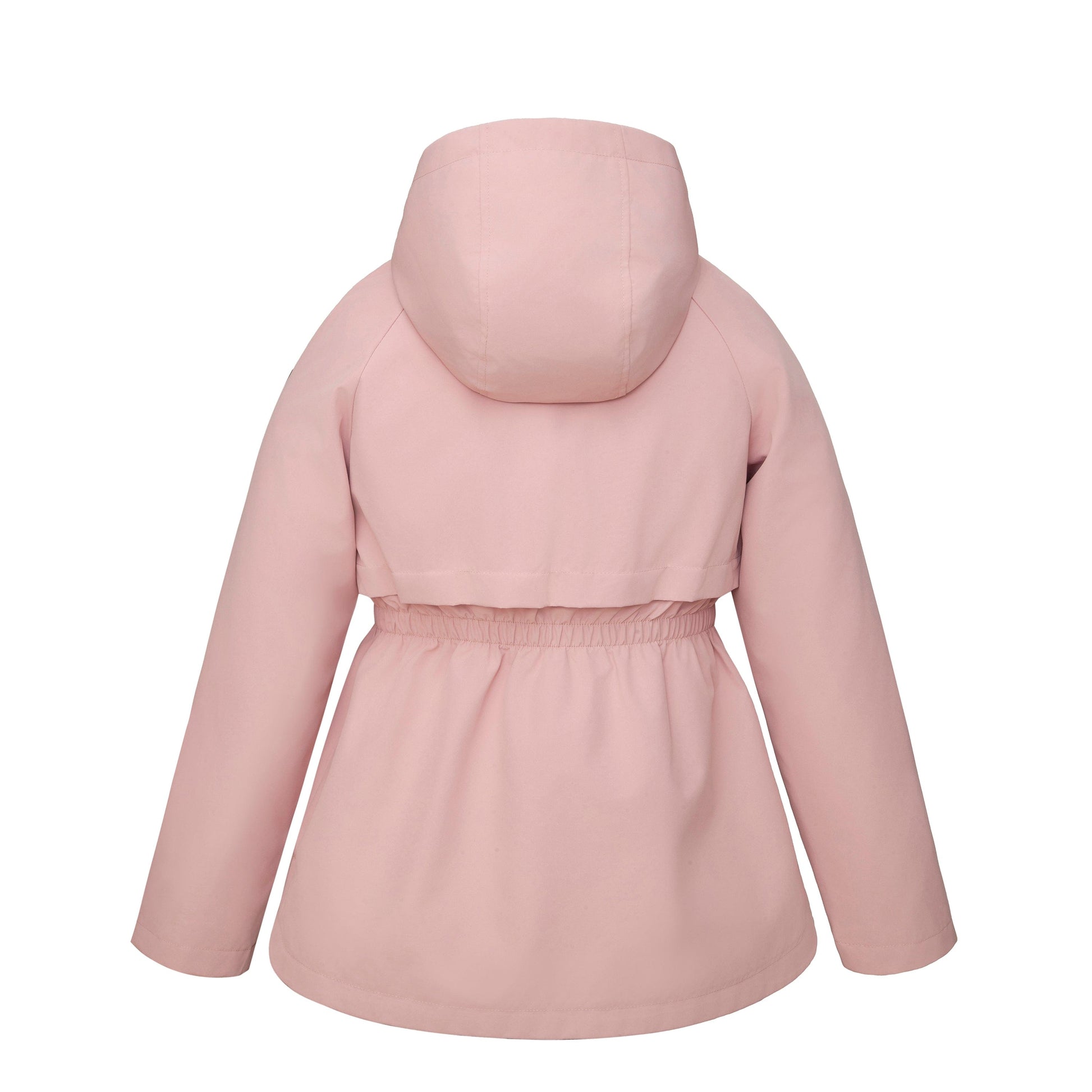 Rokka&Rolla Girls' Water Resistant Lightweight Windbreaker Hooded Transitional Jacket - Pink Coats & Jackets Rokka&Rolla