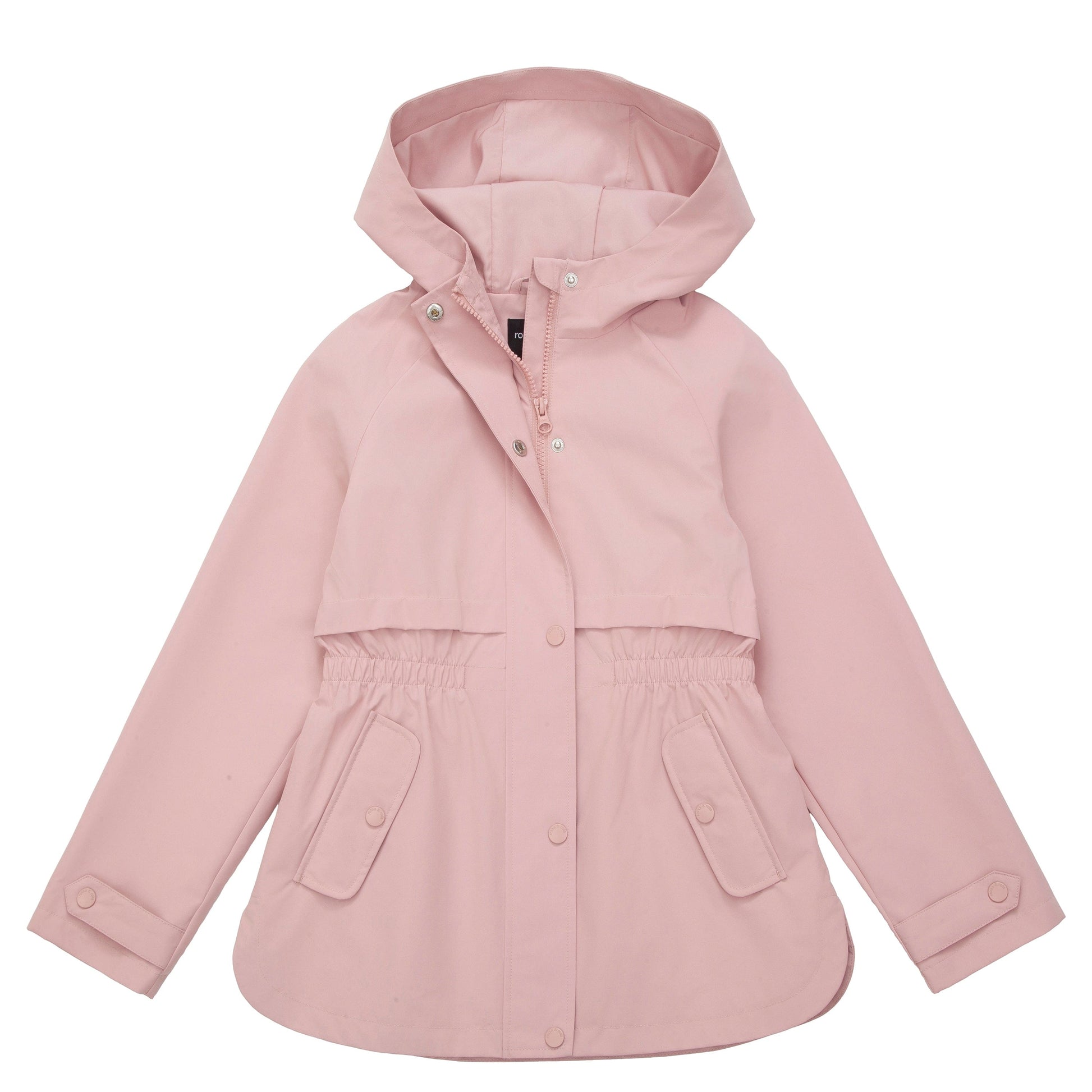 Rokka&Rolla Girls' Water Resistant Lightweight Windbreaker Hooded Transitional Jacket - Pink Coats & Jackets Rokka&Rolla