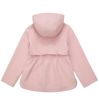 Rokka&Rolla Girls' Water Resistant Lightweight Windbreaker Hooded Transitional Jacket - Pink Coats & Jackets Rokka&Rolla