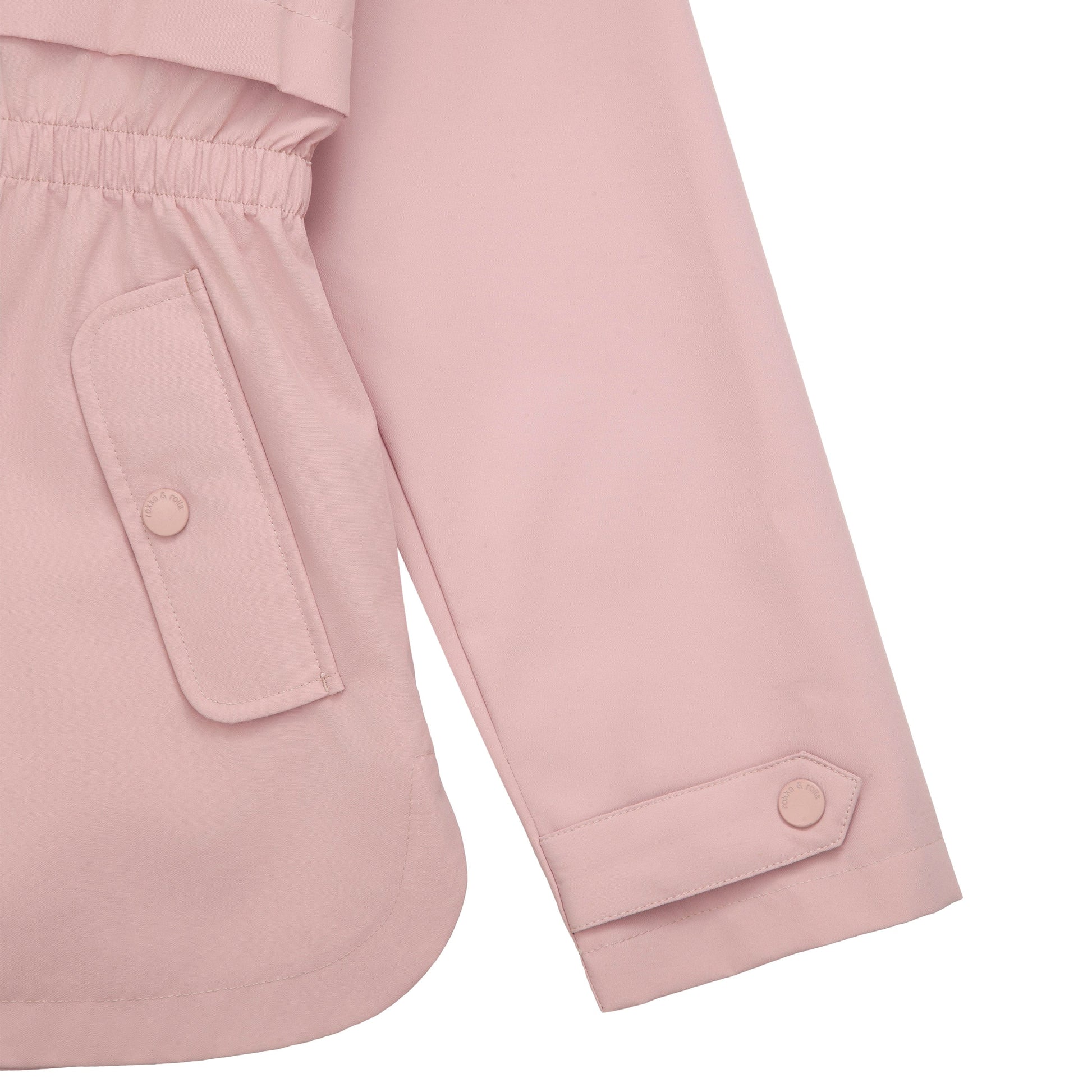 Rokka&Rolla Girls' Water Resistant Lightweight Windbreaker Hooded Transitional Jacket - Pink Coats & Jackets Rokka&Rolla