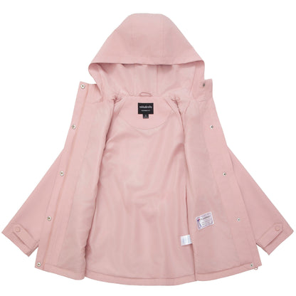 Rokka&Rolla Girls' Water Resistant Lightweight Windbreaker Hooded Transitional Jacket - Pink Coats & Jackets Rokka&Rolla