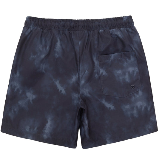Rokka&Rolla Men's Quick Dry Swim Trunks with Compression Liner 7" Bathing Suit Tie-Dye Board Shorts - Black Wash Rokka&Rolla