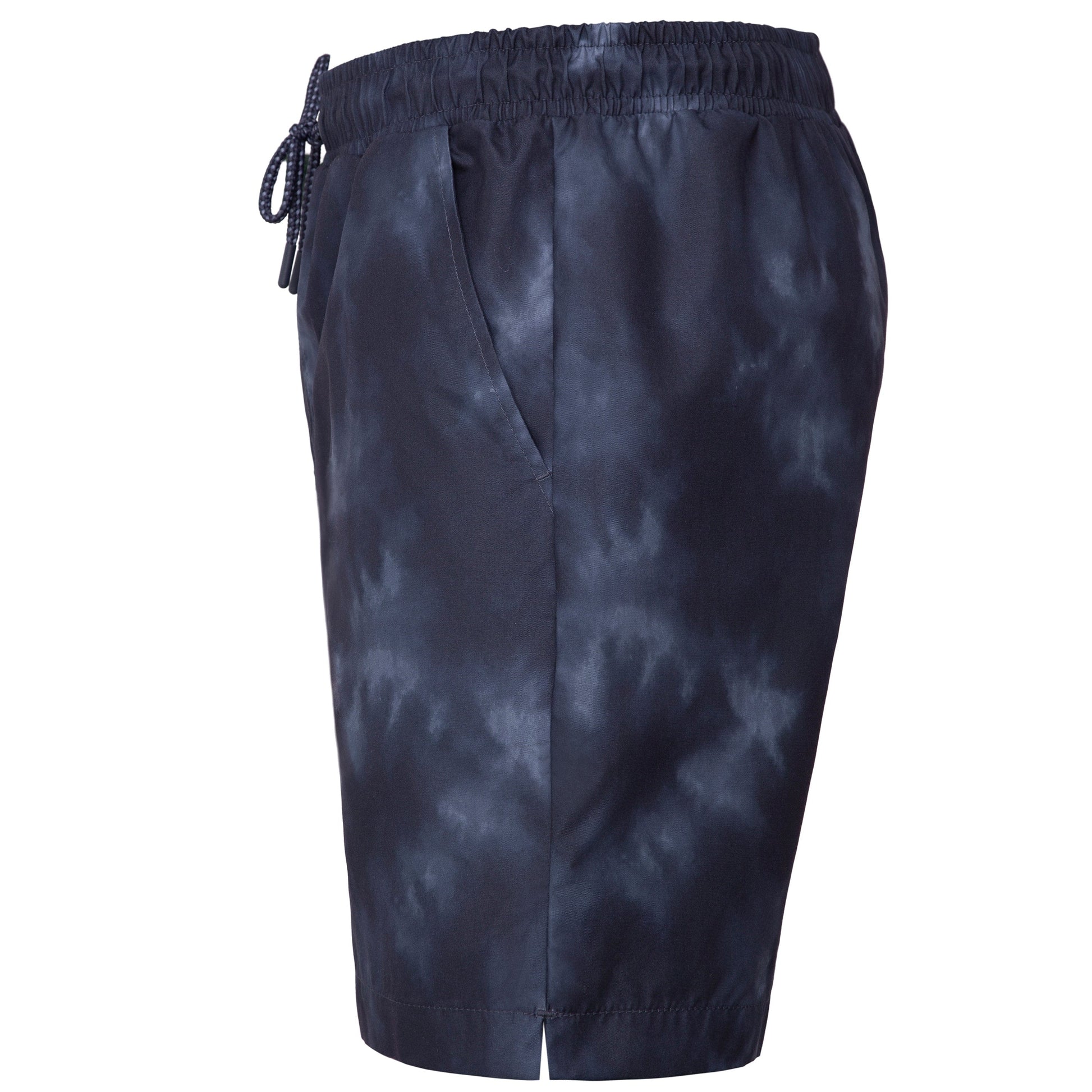 Rokka&Rolla Men's Quick Dry Swim Trunks with Compression Liner 7" Bathing Suit Tie-Dye Board Shorts - Black Wash Rokka&Rolla