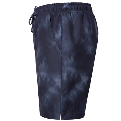 Rokka&Rolla Men's Quick Dry Swim Trunks with Compression Liner 7" Bathing Suit Tie-Dye Board Shorts - Black Wash Rokka&Rolla