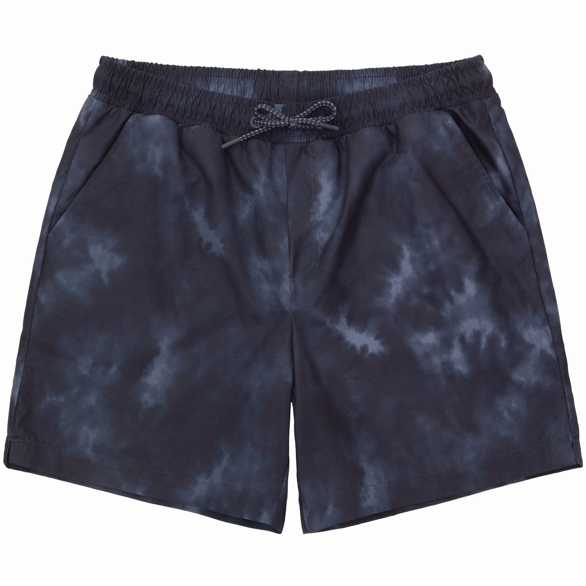 Rokka&Rolla Men's Quick Dry Swim Trunks with Compression Liner 7" Bathing Suit Tie-Dye Board Shorts - Black Wash S Rokka&Rolla