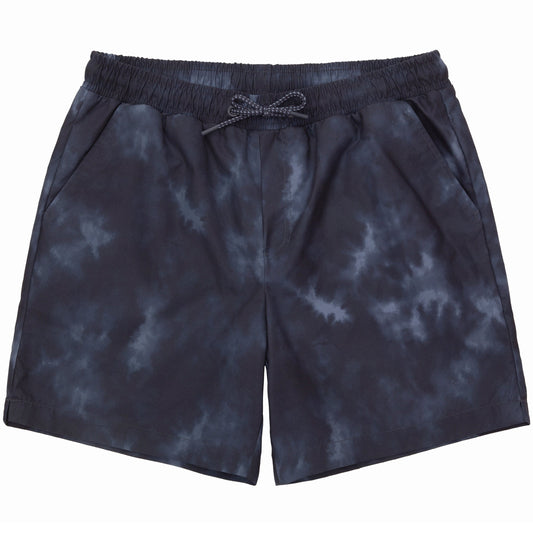 Rokka&Rolla Men's Quick Dry Swim Trunks with Compression Liner 7" Bathing Suit Tie-Dye Board Shorts - Black Wash S Rokka&Rolla