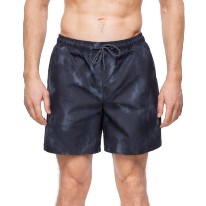 Rokka&Rolla Men's Quick Dry Swim Trunks with Compression Liner 7" Bathing Suit Tie-Dye Board Shorts - Black Wash Swimwear Rokka&Rolla