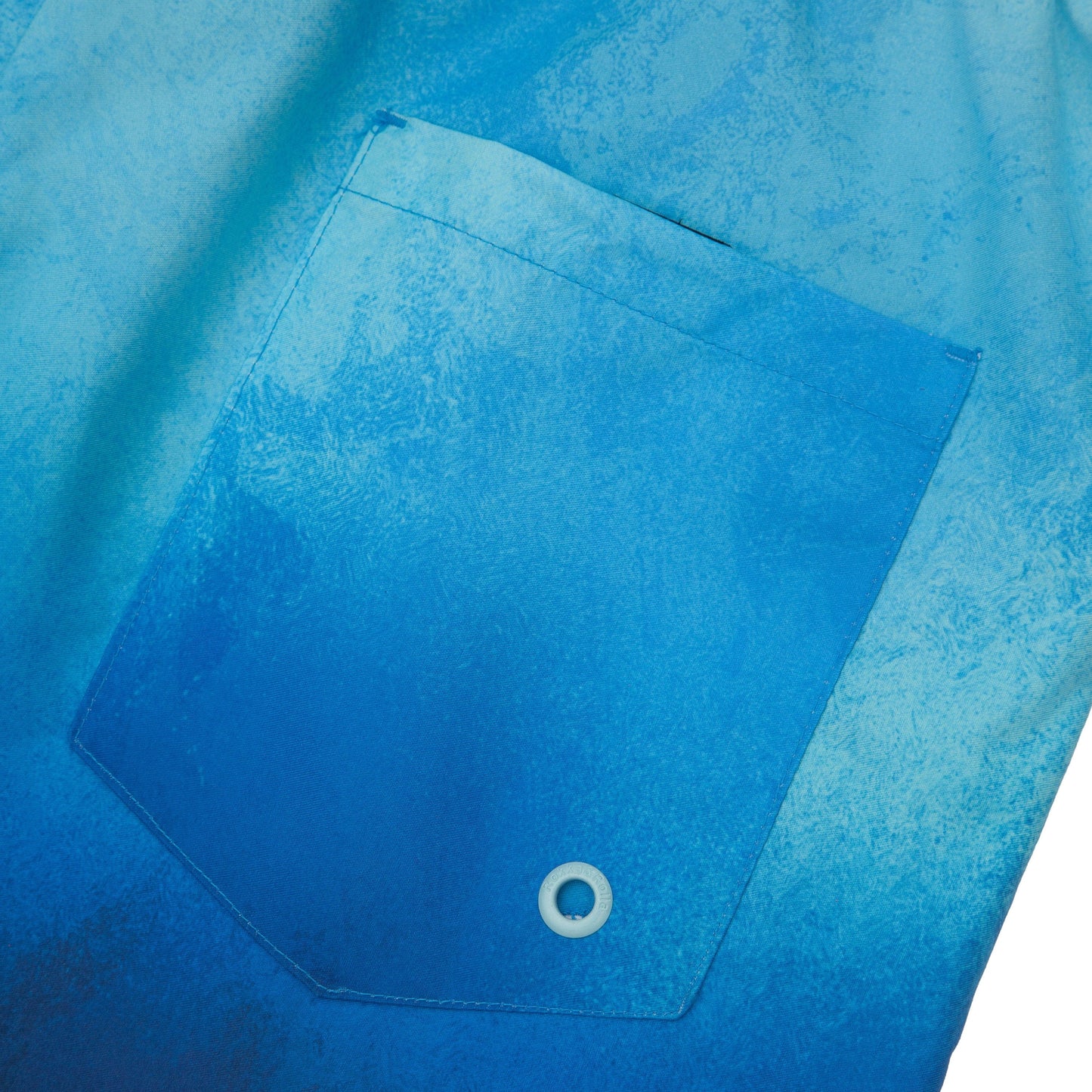 Rokka&Rolla Men's Quick Dry Swim Trunks with Compression Liner 7" Bathing Suit Tie-Dye Board Shorts - Blue Wash Rokka&Rolla