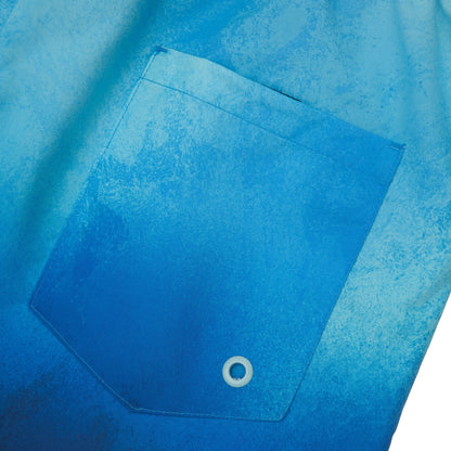 Rokka&Rolla Men's Quick Dry Swim Trunks with Compression Liner 7" Bathing Suit Tie-Dye Board Shorts - Blue Wash Rokka&Rolla