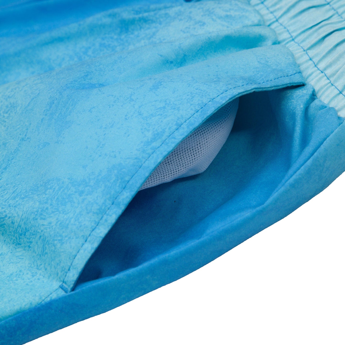 Rokka&Rolla Men's Quick Dry Swim Trunks with Compression Liner 7" Bathing Suit Tie-Dye Board Shorts - Blue Wash Rokka&Rolla