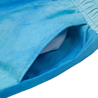 Rokka&Rolla Men's Quick Dry Swim Trunks with Compression Liner 7" Bathing Suit Tie-Dye Board Shorts - Blue Wash Rokka&Rolla