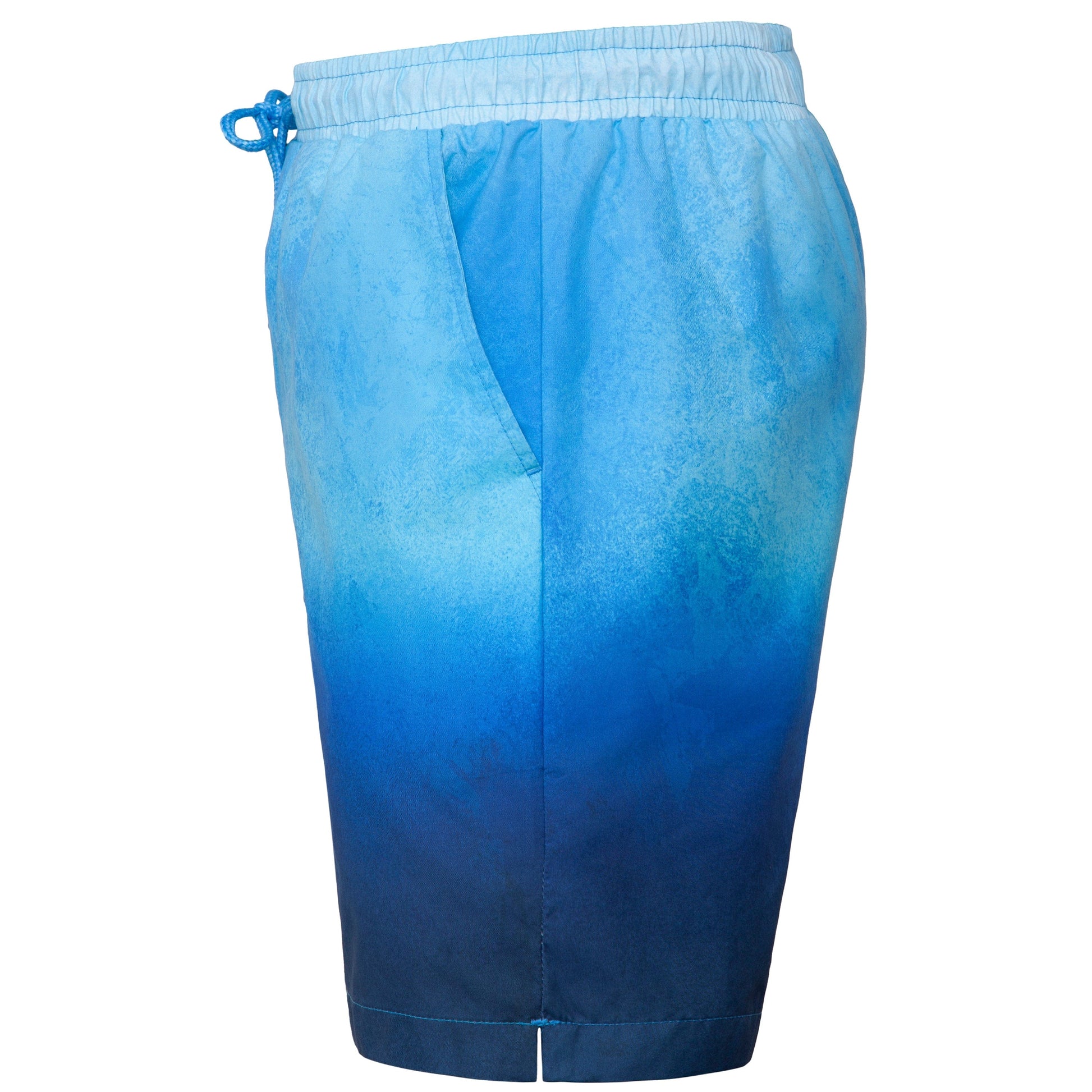 Rokka&Rolla Men's Quick Dry Swim Trunks with Compression Liner 7" Bathing Suit Tie-Dye Board Shorts - Blue Wash Rokka&Rolla