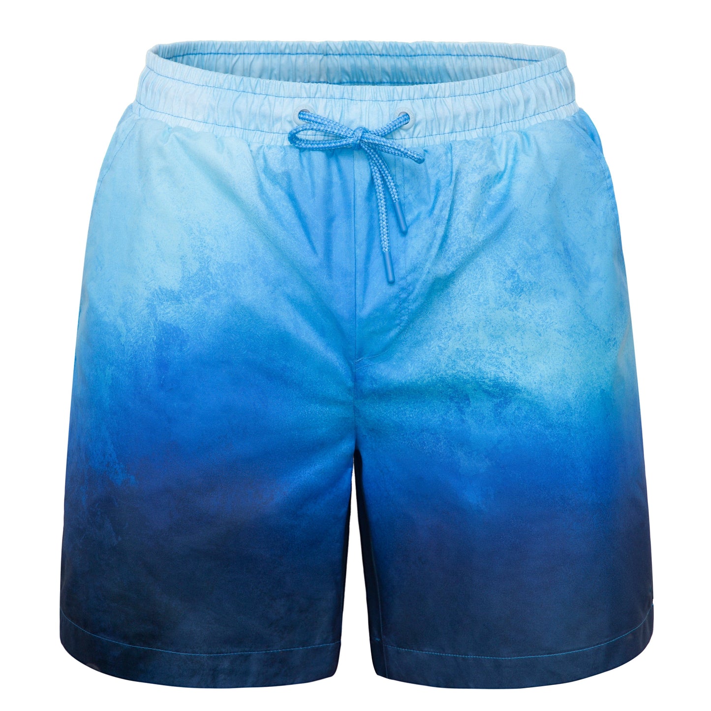 Rokka&Rolla Men's Quick Dry Swim Trunks with Compression Liner 7" Bathing Suit Tie-Dye Board Shorts - Blue Wash Rokka&Rolla