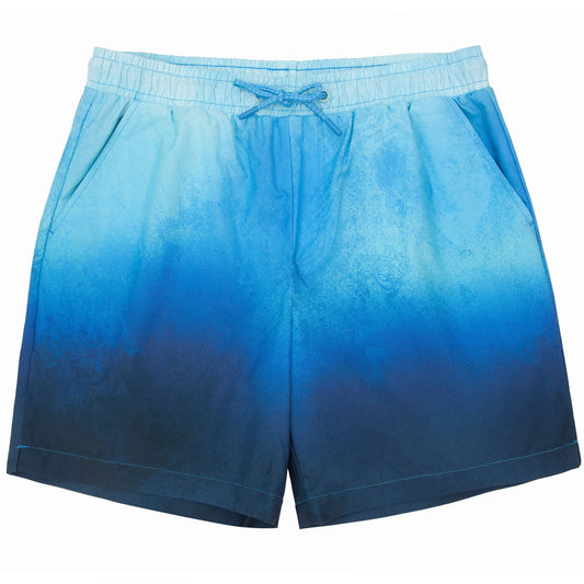 Rokka&Rolla Men's Quick Dry Swim Trunks with Compression Liner 7" Bathing Suit Tie-Dye Board Shorts - Blue Wash S Rokka&Rolla