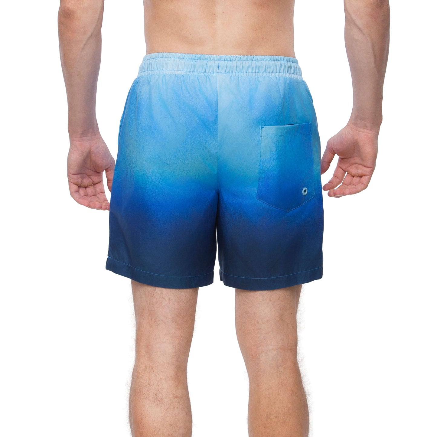 Rokka&Rolla Men's Quick Dry Swim Trunks with Compression Liner 7" Bathing Suit Tie-Dye Board Shorts - Blue Wash Swimwear Rokka&Rolla