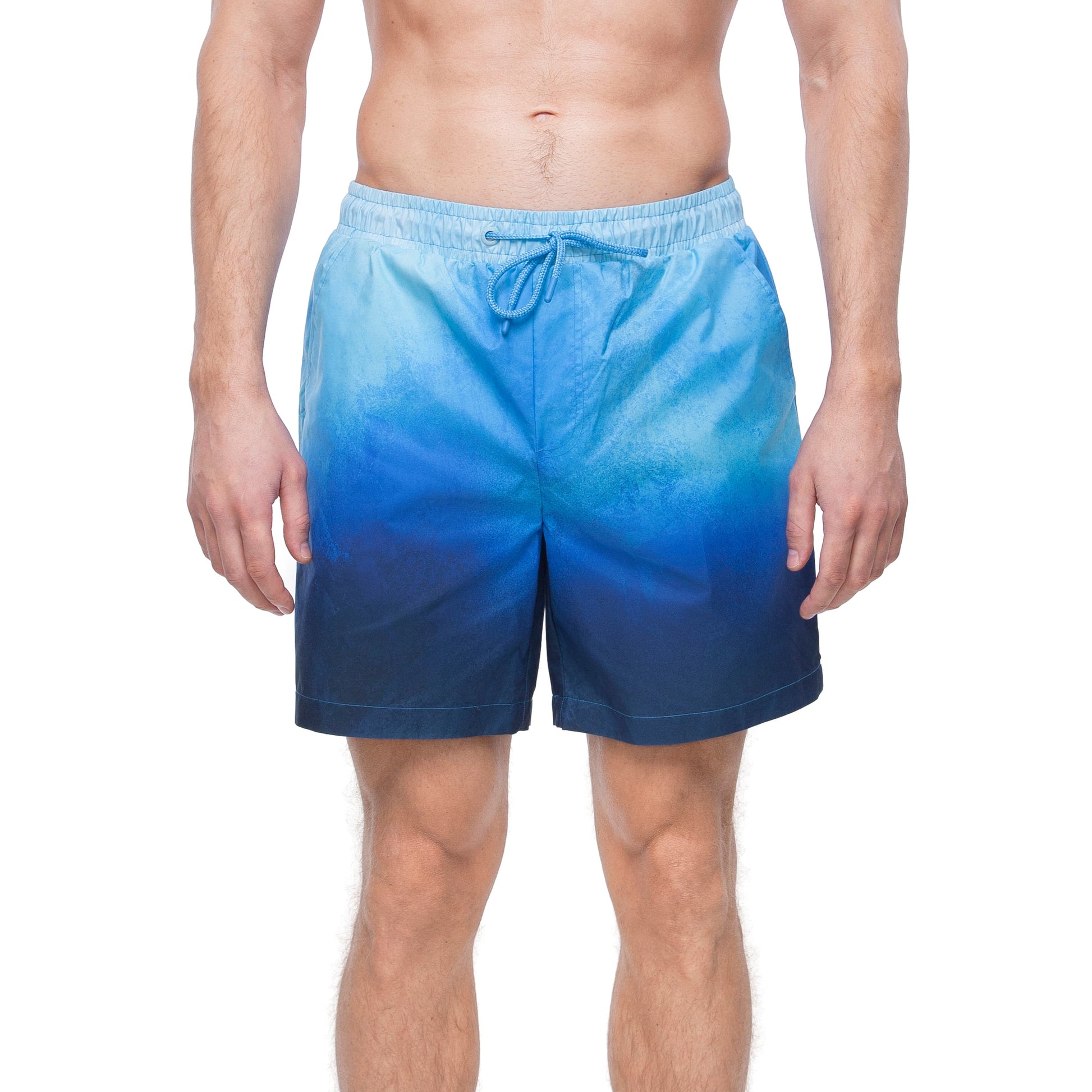 Rokka&Rolla Men's Quick Dry Swim Trunks with Compression Liner 7" Bathing Suit Tie-Dye Board Shorts - Blue Wash Swimwear Rokka&Rolla