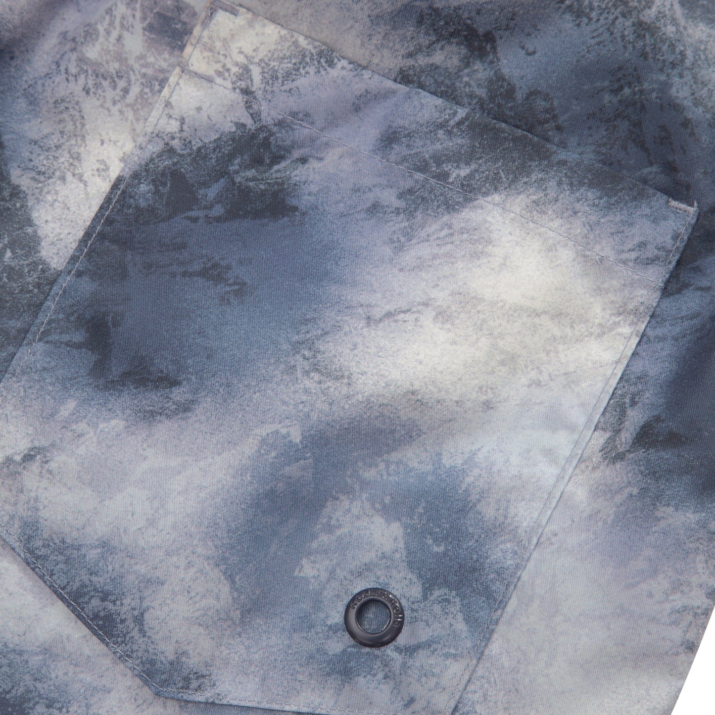 Rokka&Rolla Men's Quick Dry Swim Trunks with Compression Liner 7" Bathing Suit Tie-Dye Board Shorts - Grey Wash Rokka&Rolla