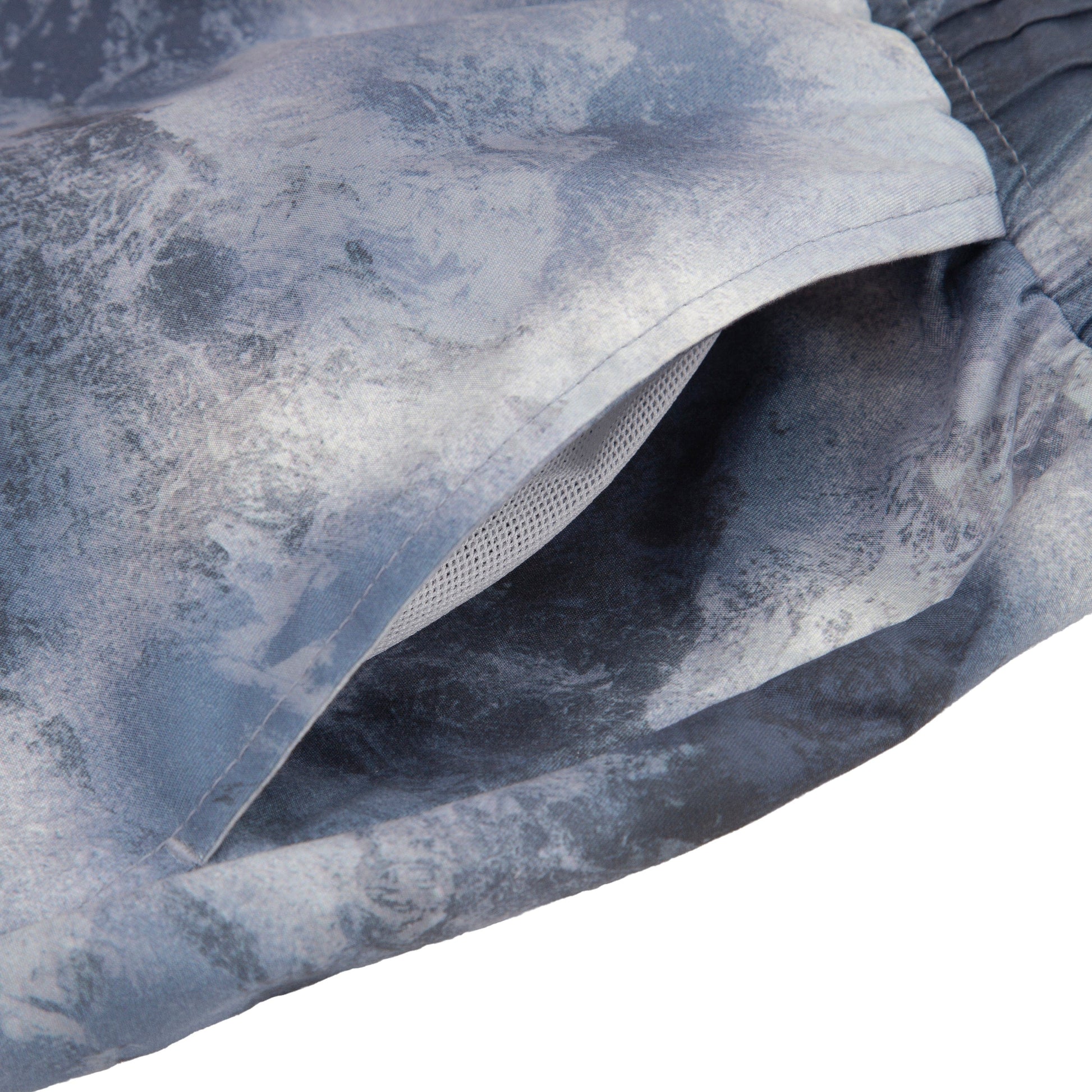 Rokka&Rolla Men's Quick Dry Swim Trunks with Compression Liner 7" Bathing Suit Tie-Dye Board Shorts - Grey Wash Rokka&Rolla