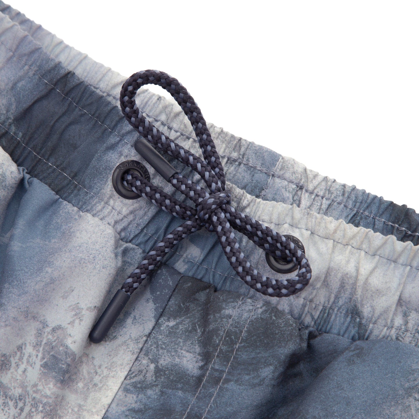 Rokka&Rolla Men's Quick Dry Swim Trunks with Compression Liner 7" Bathing Suit Tie-Dye Board Shorts - Grey Wash Rokka&Rolla