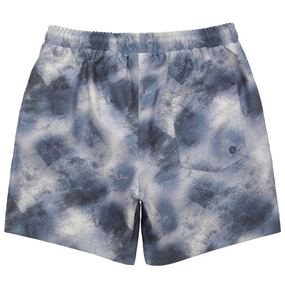 Rokka&Rolla Men's Quick Dry Swim Trunks with Compression Liner 7" Bathing Suit Tie-Dye Board Shorts - Grey Wash Rokka&Rolla