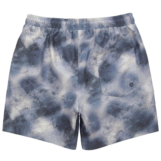 Rokka&Rolla Men's Quick Dry Swim Trunks with Compression Liner 7" Bathing Suit Tie-Dye Board Shorts - Grey Wash Rokka&Rolla