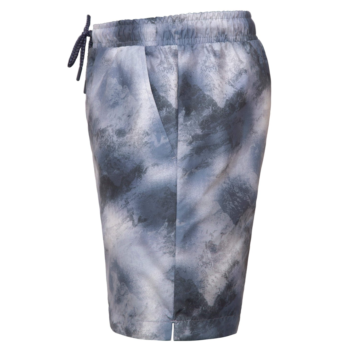 Rokka&Rolla Men's Quick Dry Swim Trunks with Compression Liner 7" Bathing Suit Tie-Dye Board Shorts - Grey Wash Rokka&Rolla