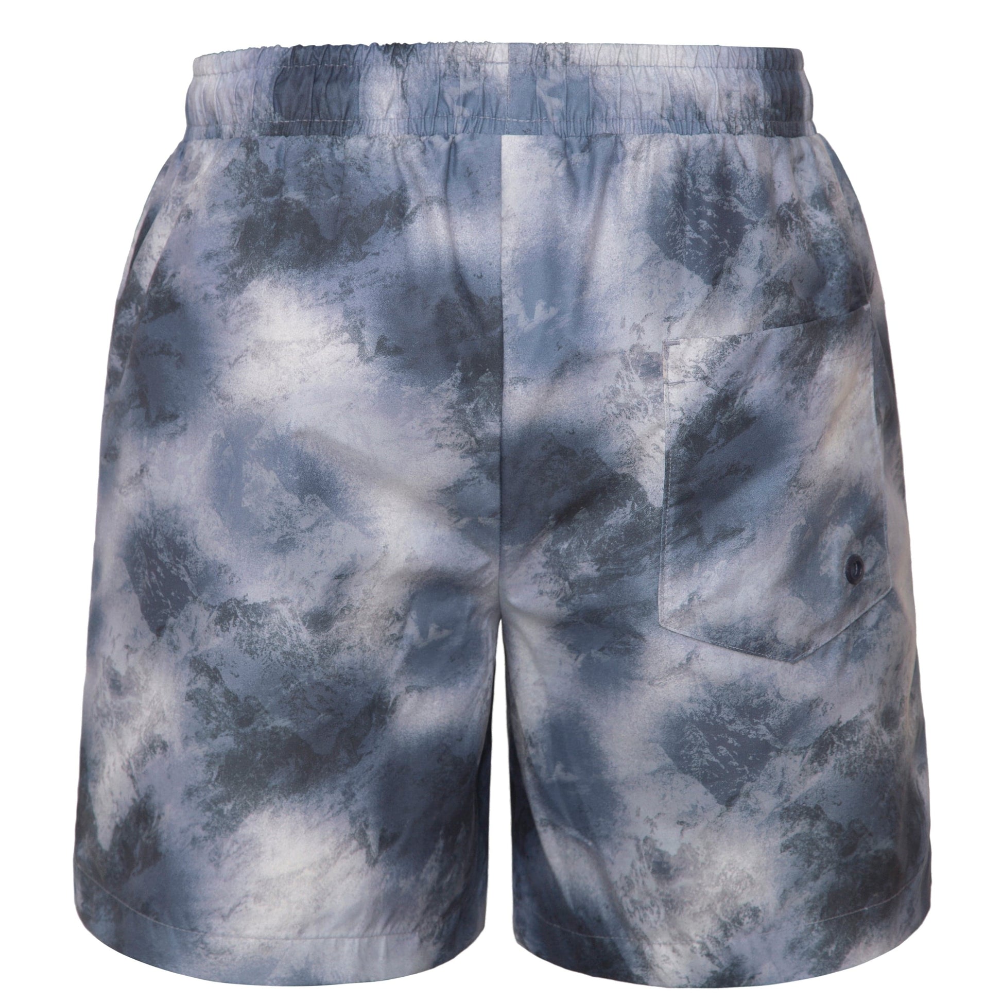 Rokka&Rolla Men's Quick Dry Swim Trunks with Compression Liner 7" Bathing Suit Tie-Dye Board Shorts - Grey Wash Rokka&Rolla