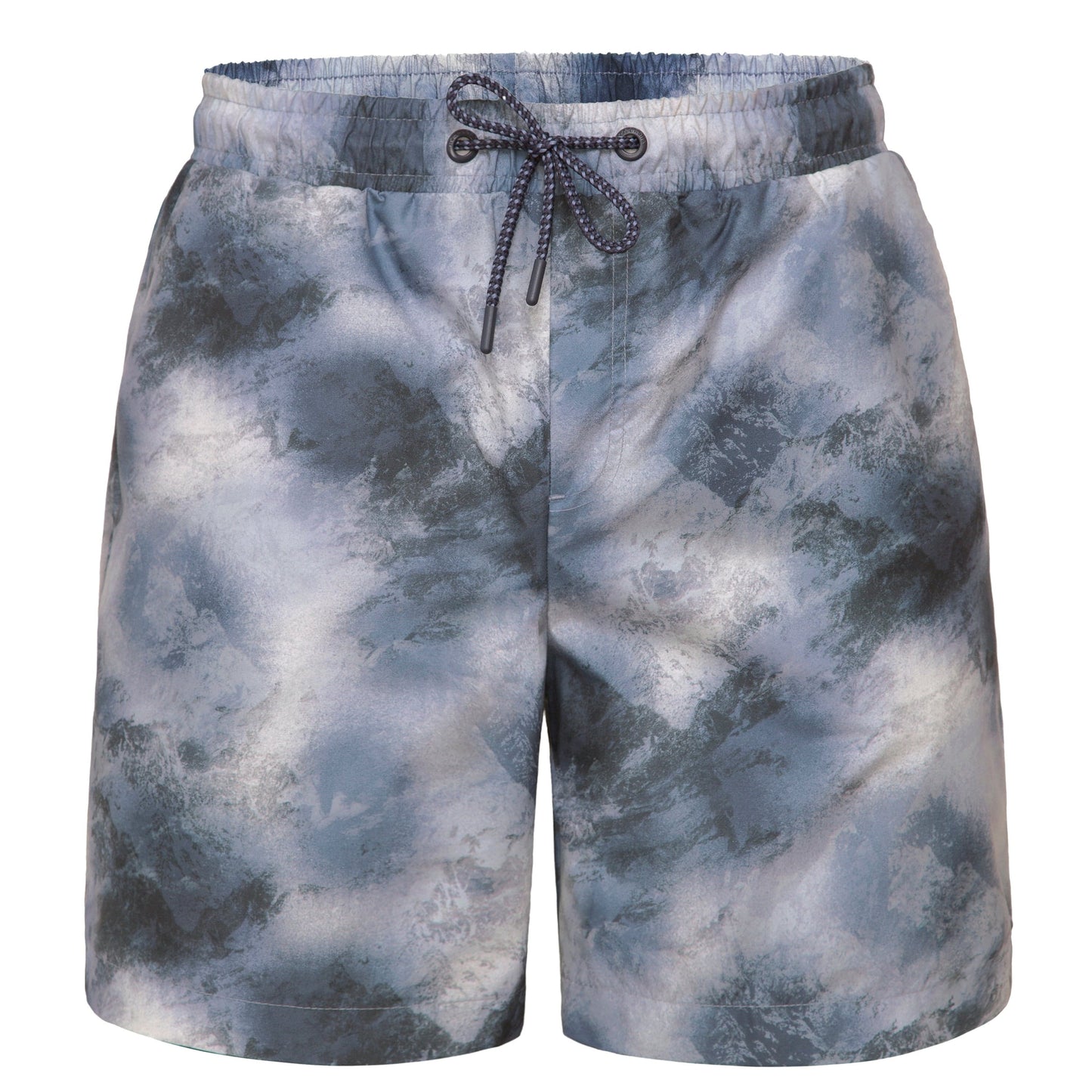 Rokka&Rolla Men's Quick Dry Swim Trunks with Compression Liner 7" Bathing Suit Tie-Dye Board Shorts - Grey Wash Rokka&Rolla