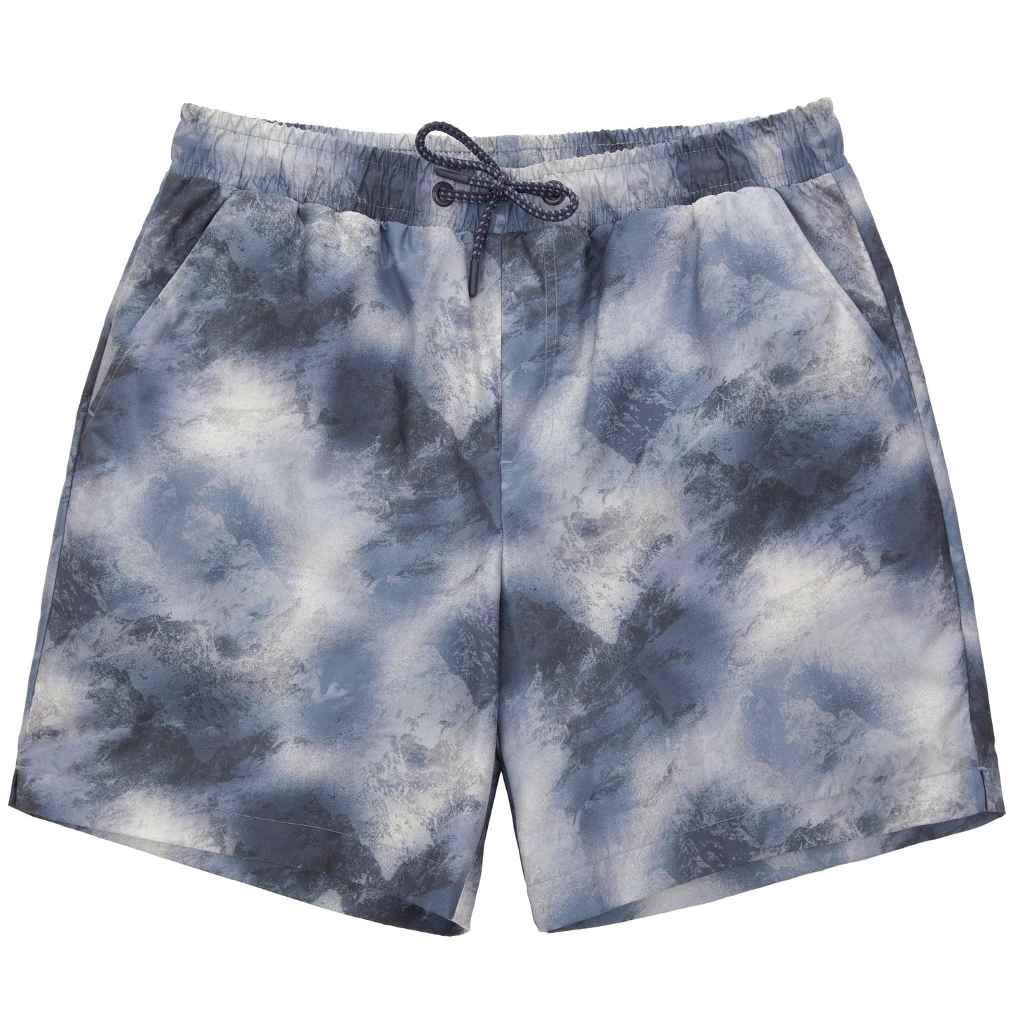 Rokka&Rolla Men's Quick Dry Swim Trunks with Compression Liner 7" Bathing Suit Tie-Dye Board Shorts - Grey Wash S Rokka&Rolla