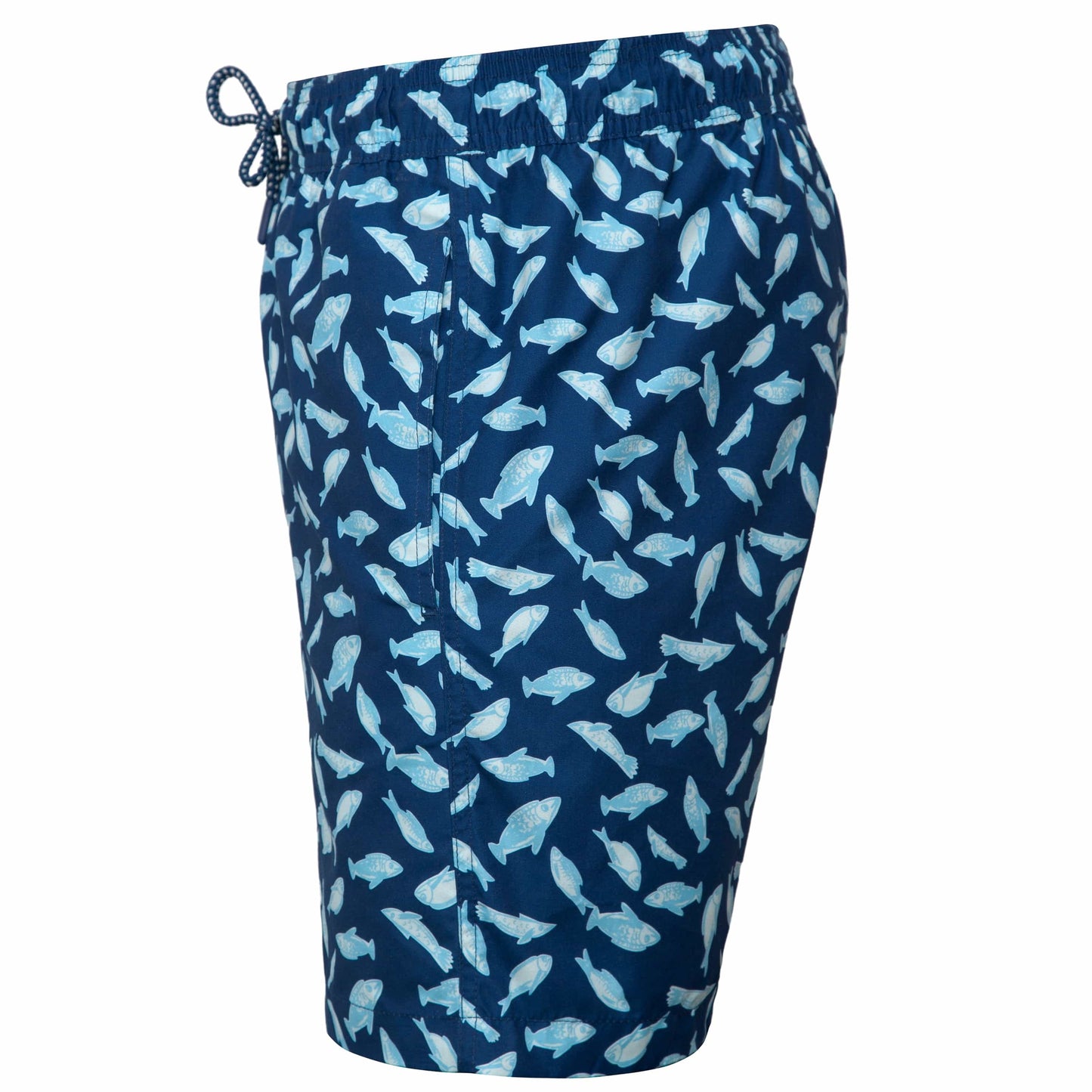Rokka&Rolla Men's Swim Trunks with Compression Liner 7" Bathing Suit Quick Dry Board Shorts - Ocean Print Rokka&Rolla