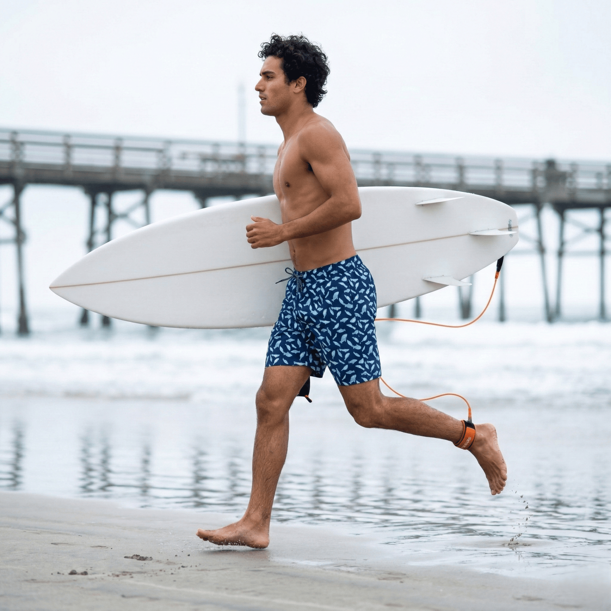 Rokka&Rolla Men's Swim Trunks with Compression Liner 7" Bathing Suit Quick Dry Board Shorts - Ocean Print Swimwear Rokka&Rolla