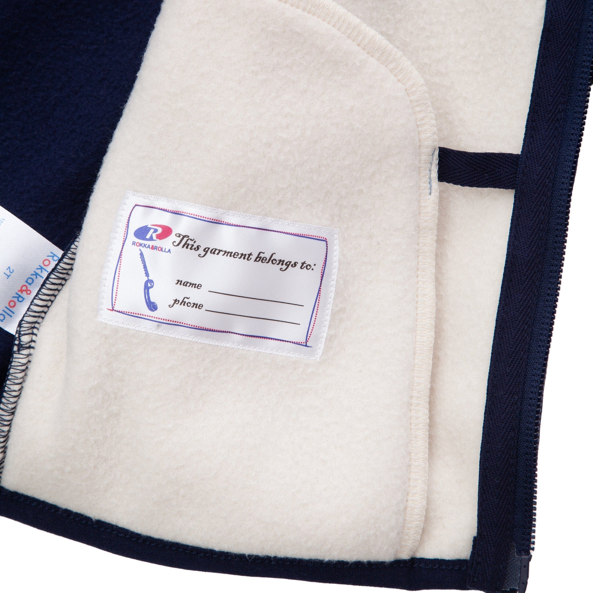 Rokka & Rolla Toddler Fleece Jacket with Stand-Up Collar Rokka&Rolla