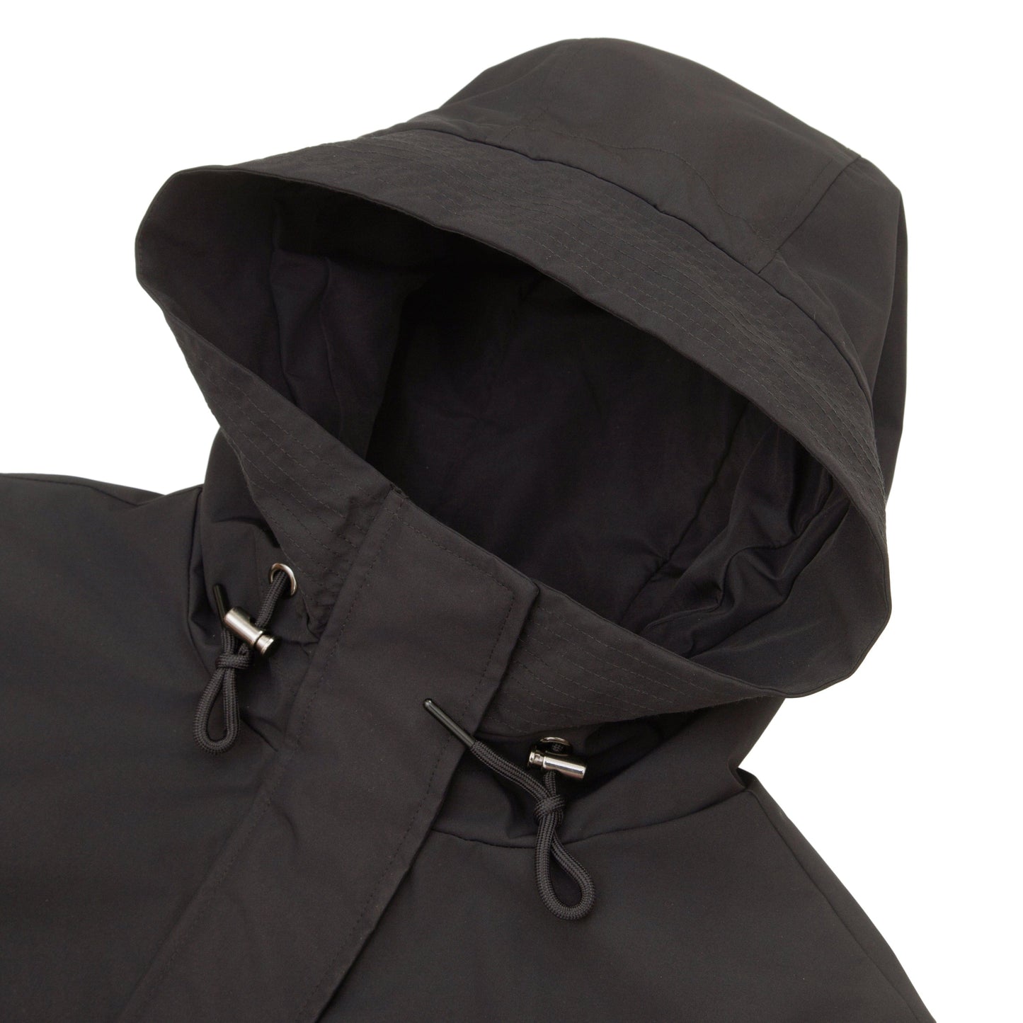 Rokka&Rolla Women's Water-Resistant Anorak Hooded Windbreaker Rain Jacket Transitional Trench Coat - Black Coats & Jackets Rokka&Rolla
