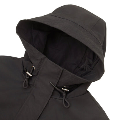 Rokka&Rolla Women's Water-Resistant Anorak Hooded Windbreaker Rain Jacket Transitional Trench Coat - Black Coats & Jackets Rokka&Rolla