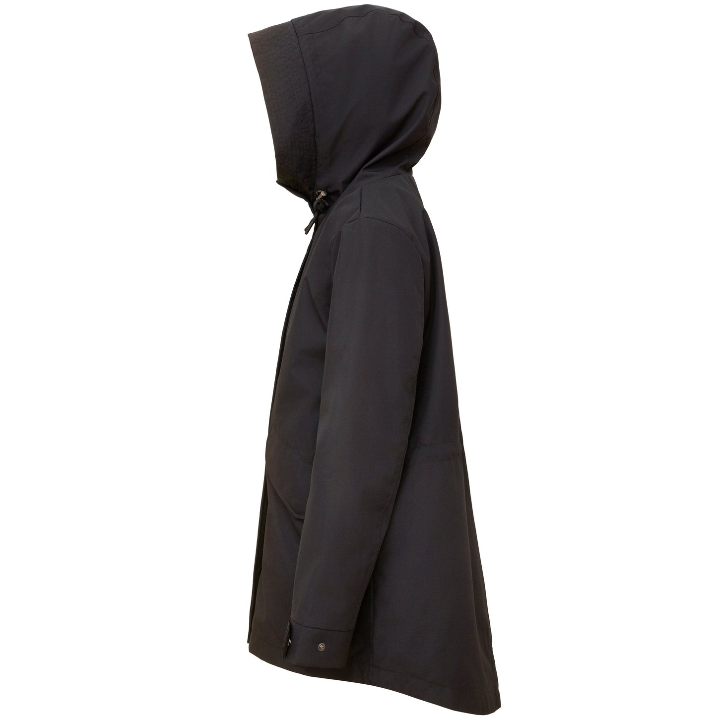 Rokka&Rolla Women's Water-Resistant Anorak Hooded Windbreaker Rain Jacket Transitional Trench Coat - Black Coats & Jackets Rokka&Rolla