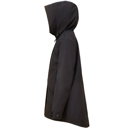 Rokka&Rolla Women's Water-Resistant Anorak Hooded Windbreaker Rain Jacket Transitional Trench Coat - Black Coats & Jackets Rokka&Rolla