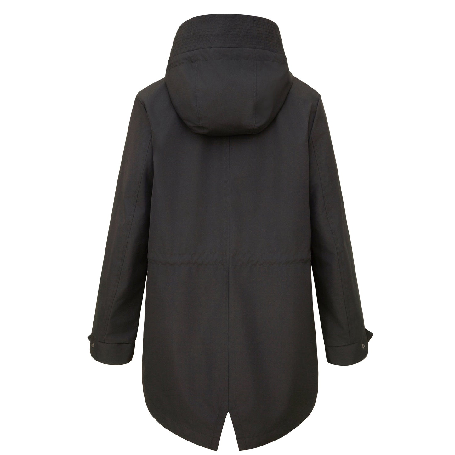Rokka&Rolla Women's Water-Resistant Anorak Hooded Windbreaker Rain Jacket Transitional Trench Coat - Black Coats & Jackets Rokka&Rolla