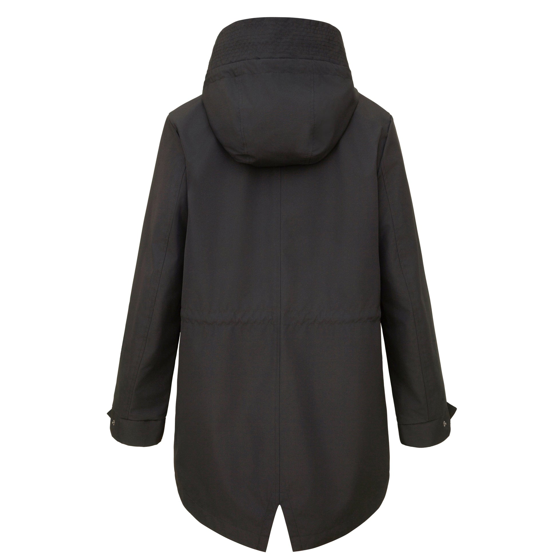 Rokka&Rolla Women's Water-Resistant Anorak Hooded Windbreaker Rain Jacket Transitional Trench Coat - Black Coats & Jackets Rokka&Rolla