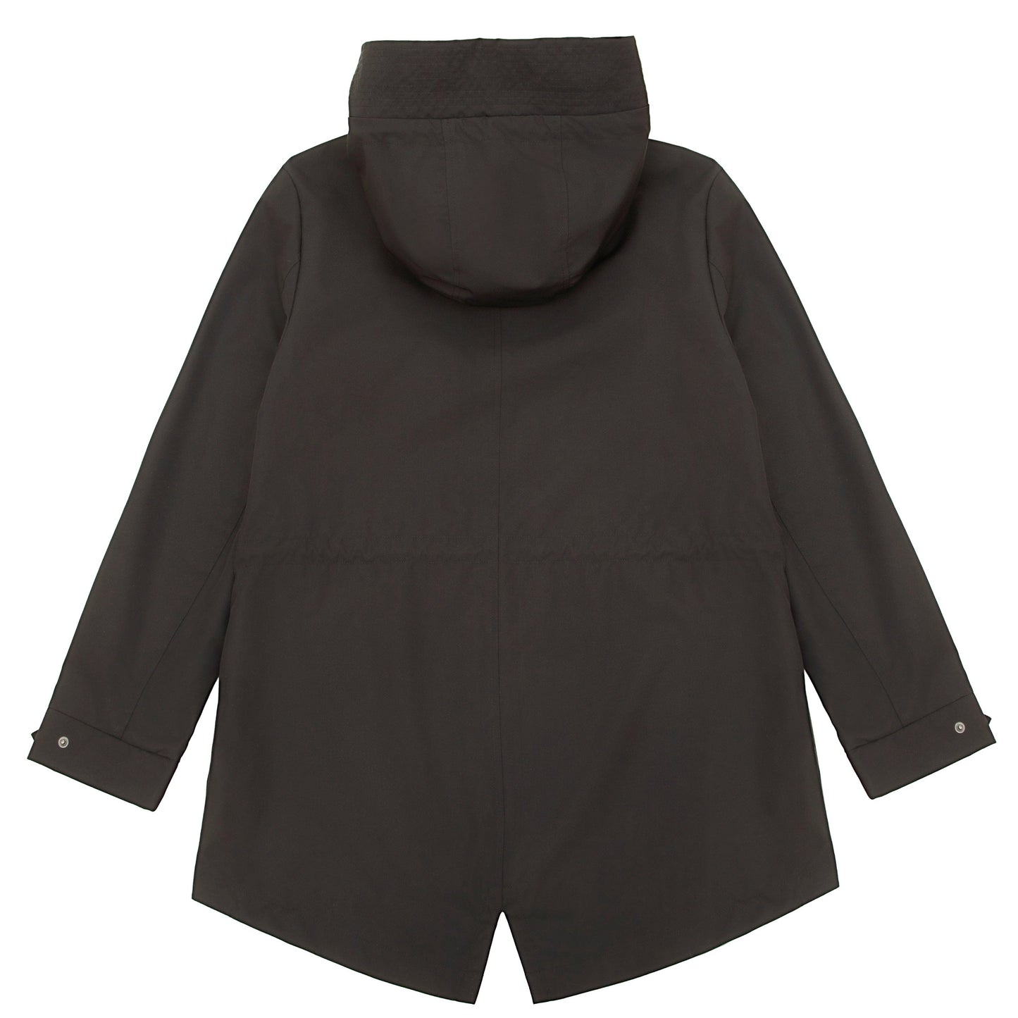Rokka&Rolla Women's Water-Resistant Anorak Hooded Windbreaker Rain Jacket Transitional Trench Coat - Black Coats & Jackets Rokka&Rolla