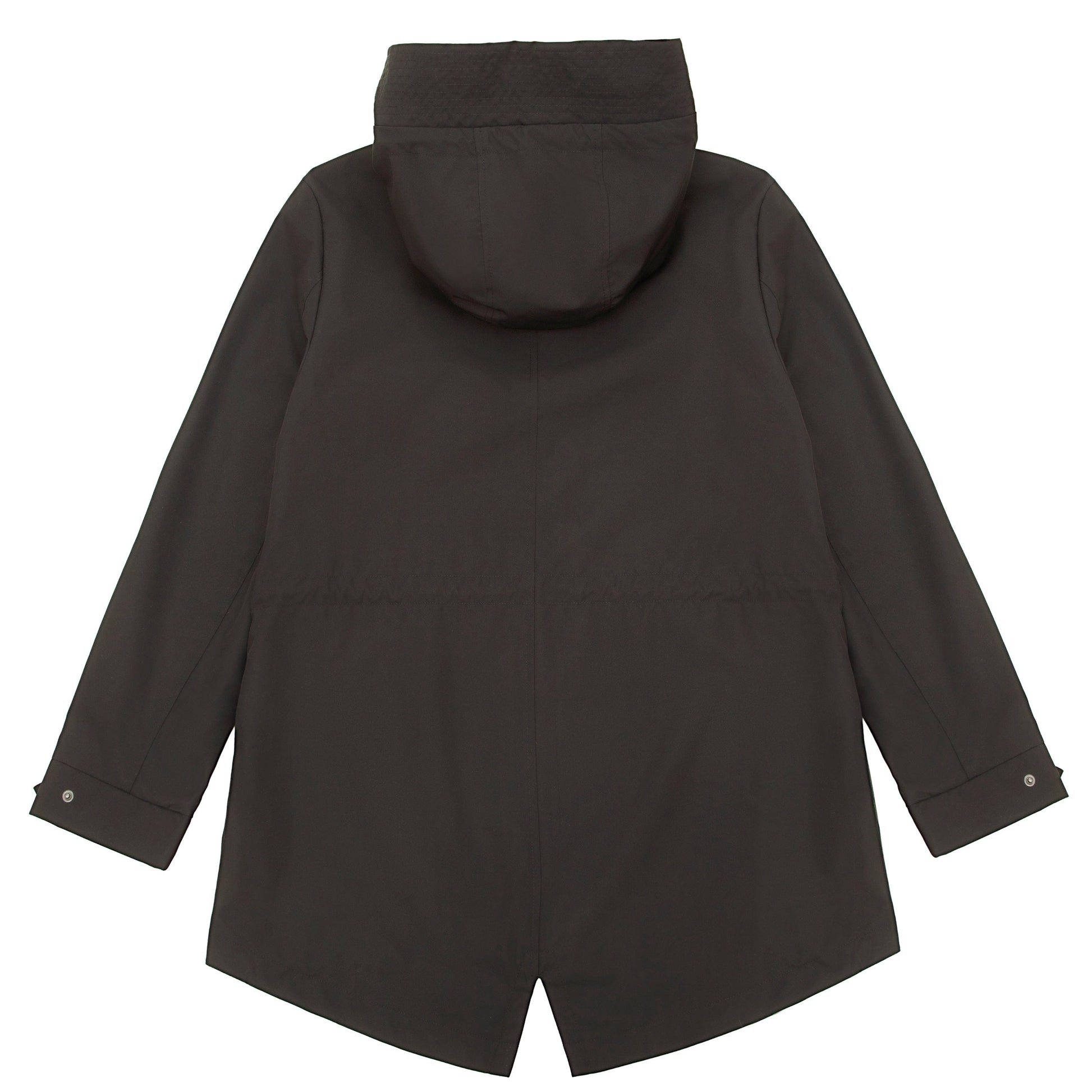 Rokka&Rolla Women's Water-Resistant Anorak Hooded Windbreaker Rain Jacket Transitional Trench Coat - Black Coats & Jackets Rokka&Rolla