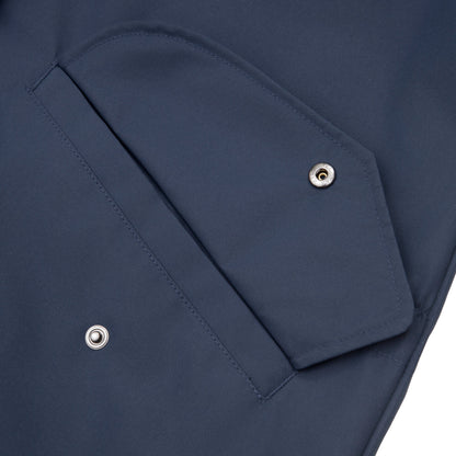 Rokka&Rolla Women's Water-Resistant Anorak Hooded Windbreaker Rain Jacket Transitional Trench Coat - Navy Coats & Jackets Rokka&Rolla
