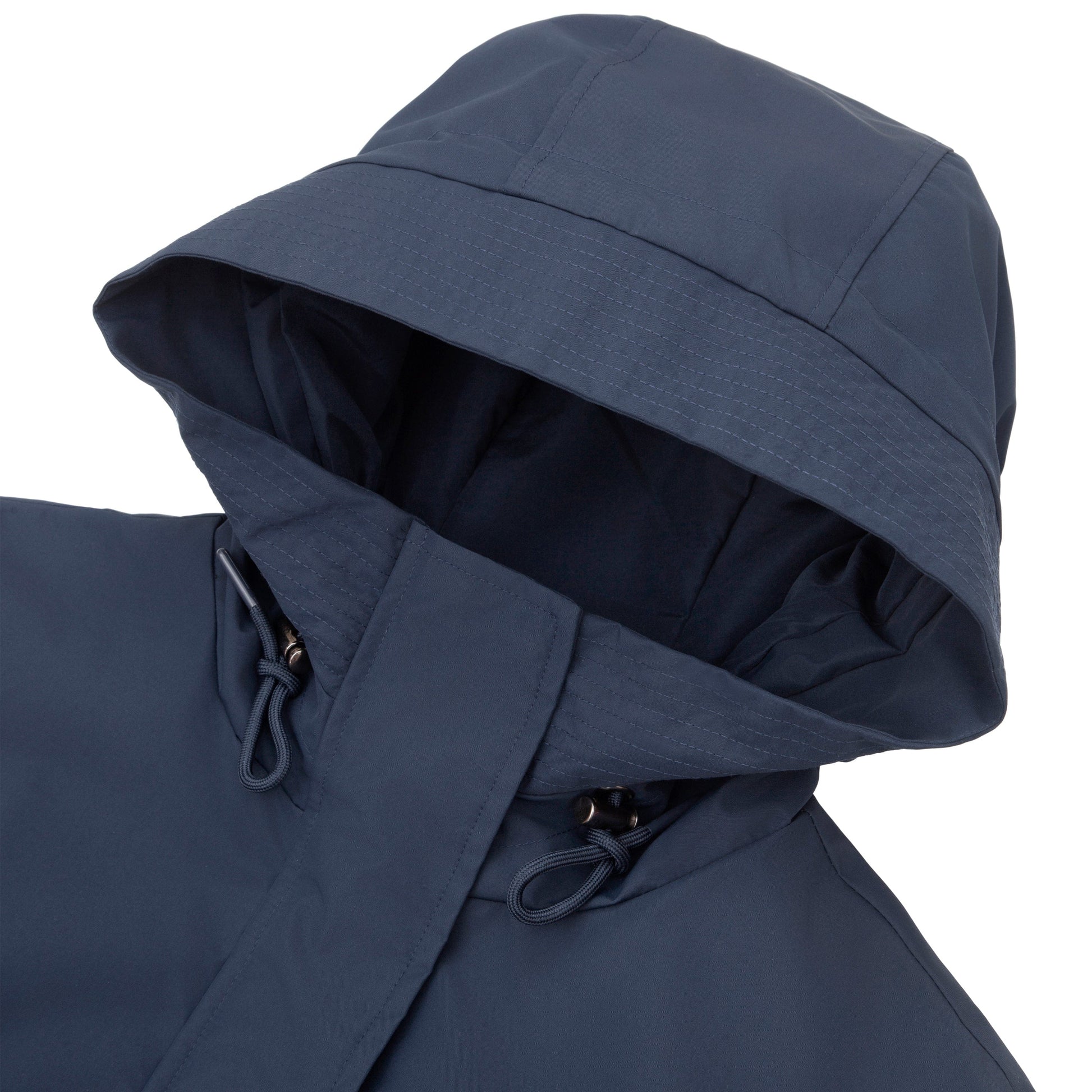 Rokka&Rolla Women's Water-Resistant Anorak Hooded Windbreaker Rain Jacket Transitional Trench Coat - Navy Coats & Jackets Rokka&Rolla