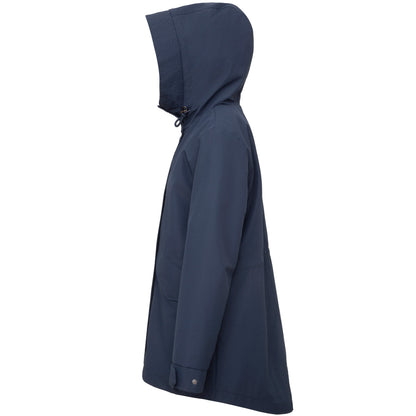Rokka&Rolla Women's Water-Resistant Anorak Hooded Windbreaker Rain Jacket Transitional Trench Coat - Navy Coats & Jackets Rokka&Rolla