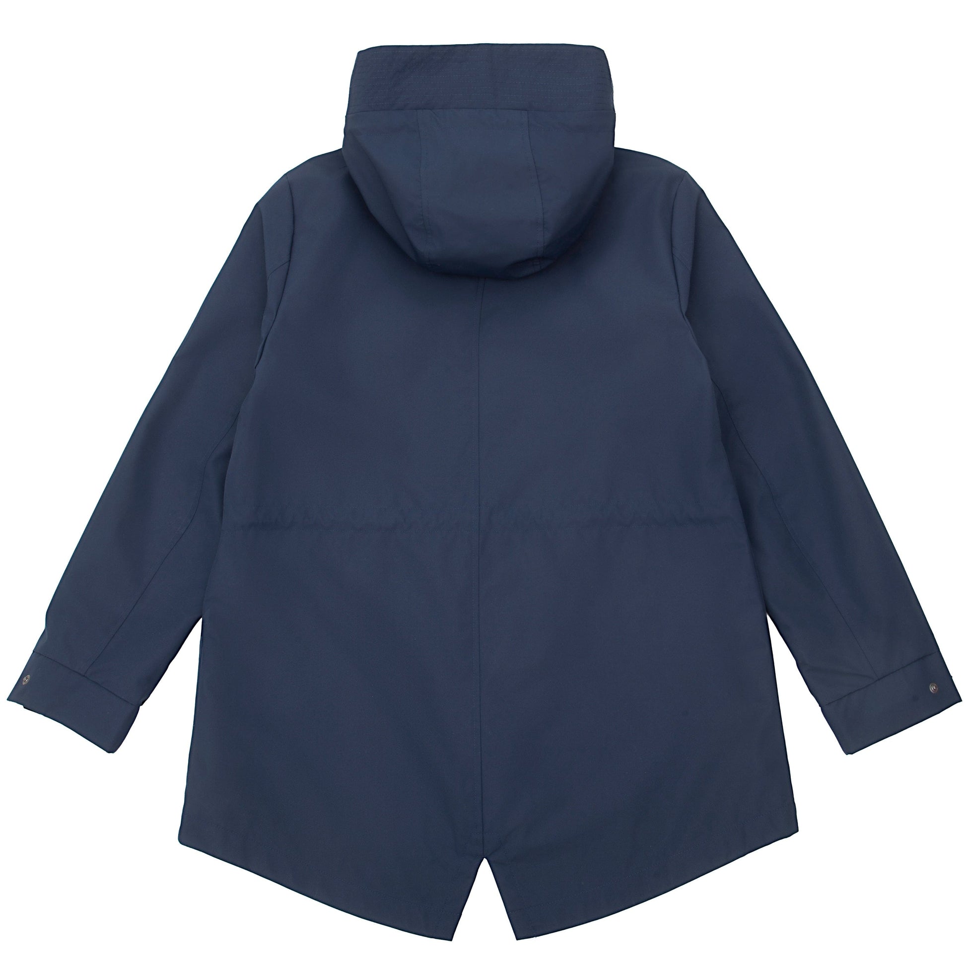Rokka&Rolla Women's Water-Resistant Anorak Hooded Windbreaker Rain Jacket Transitional Trench Coat - Navy Coats & Jackets Rokka&Rolla