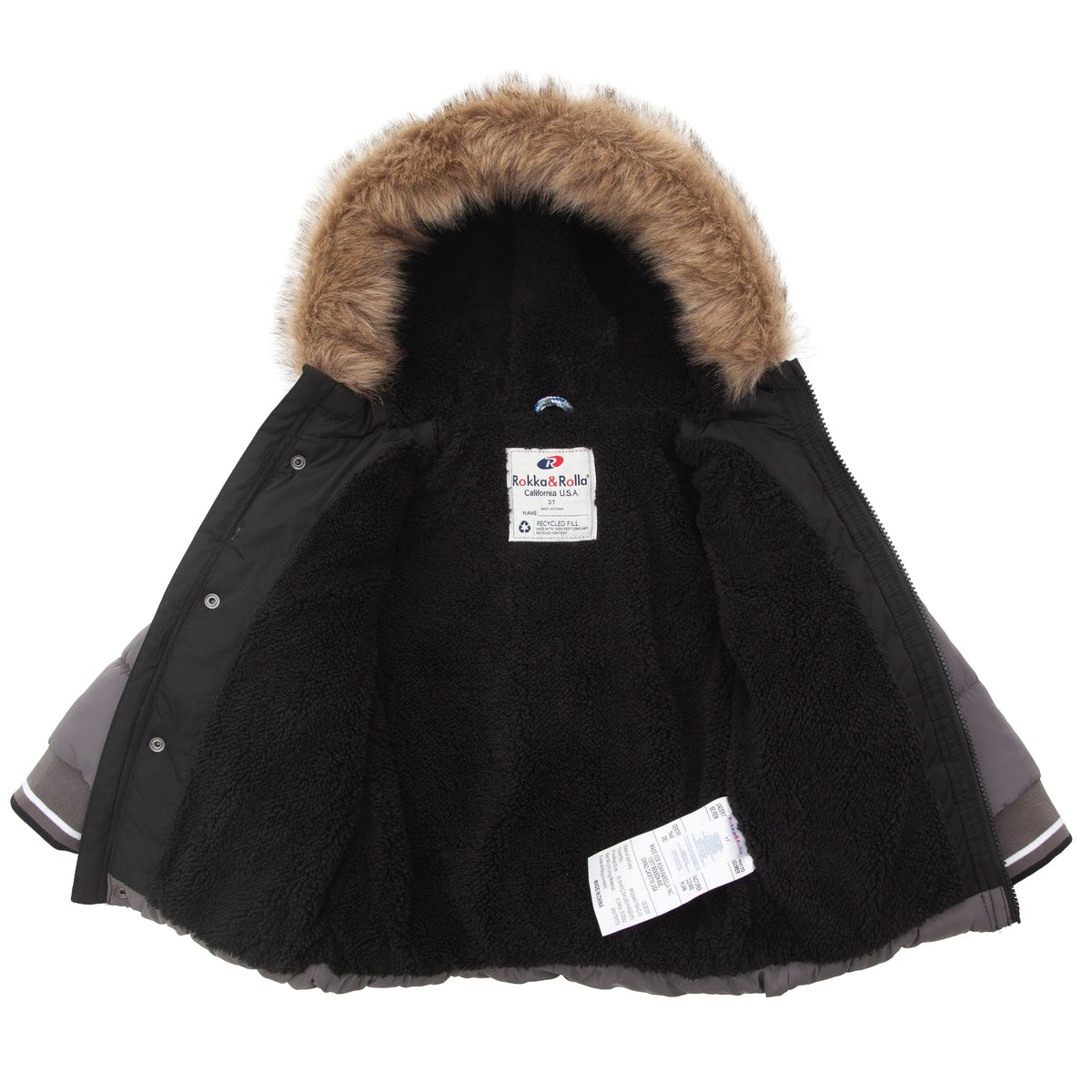 Toddler Boys' Heavy Coat Coats & Jackets Rokka & Rolla