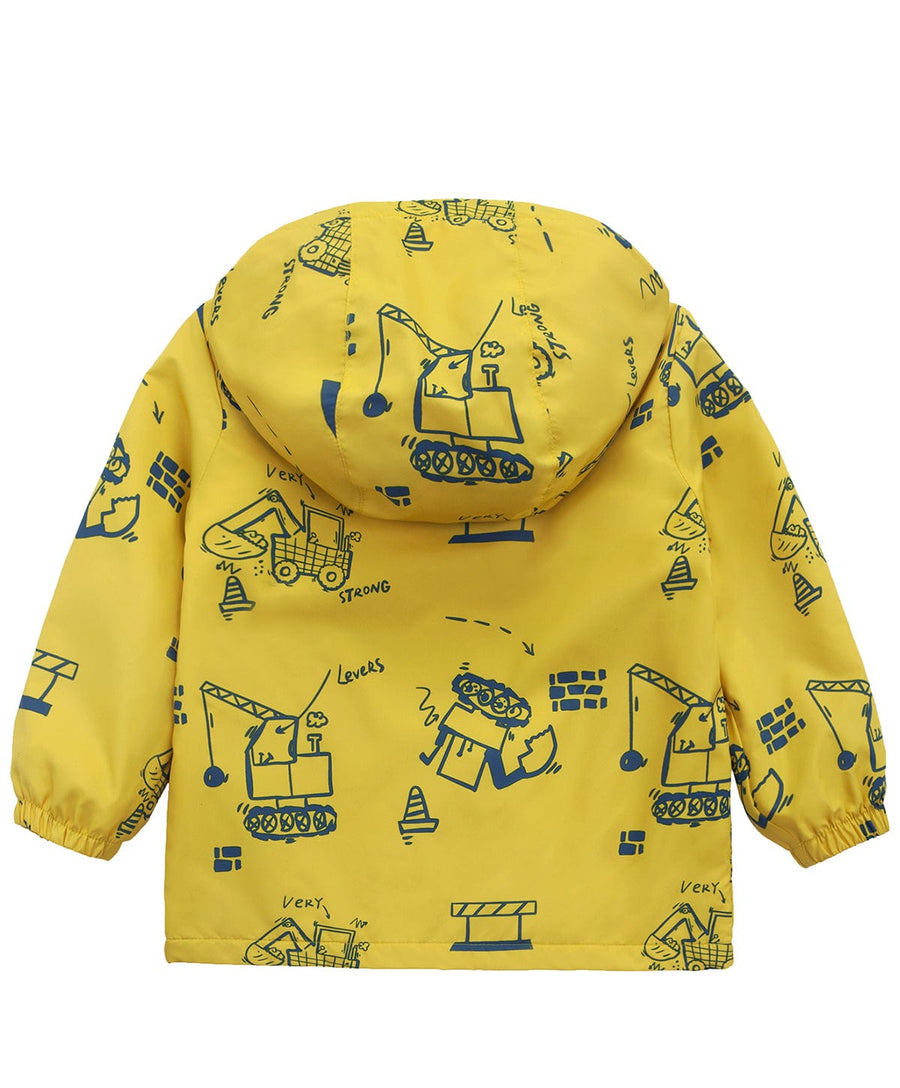Toddler Boys' Outdoor Fleece Lined Cozy Light Windproof Jacket with Hood Coats & Jackets Rokka & Rolla