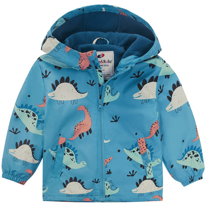 Toddler Boys' Outdoor Fleece Lined Cozy Light Windproof Jacket with Hood Coats & Jackets Rokka & Rolla