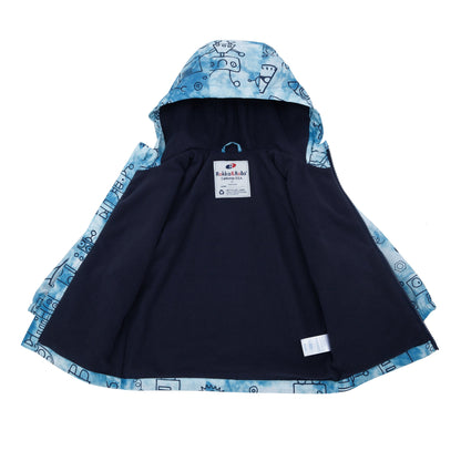Toddler Boys' Outdoor Fleece Lined Cozy Light Windproof Jacket with Hood Coats & Jackets Rokka & Rolla