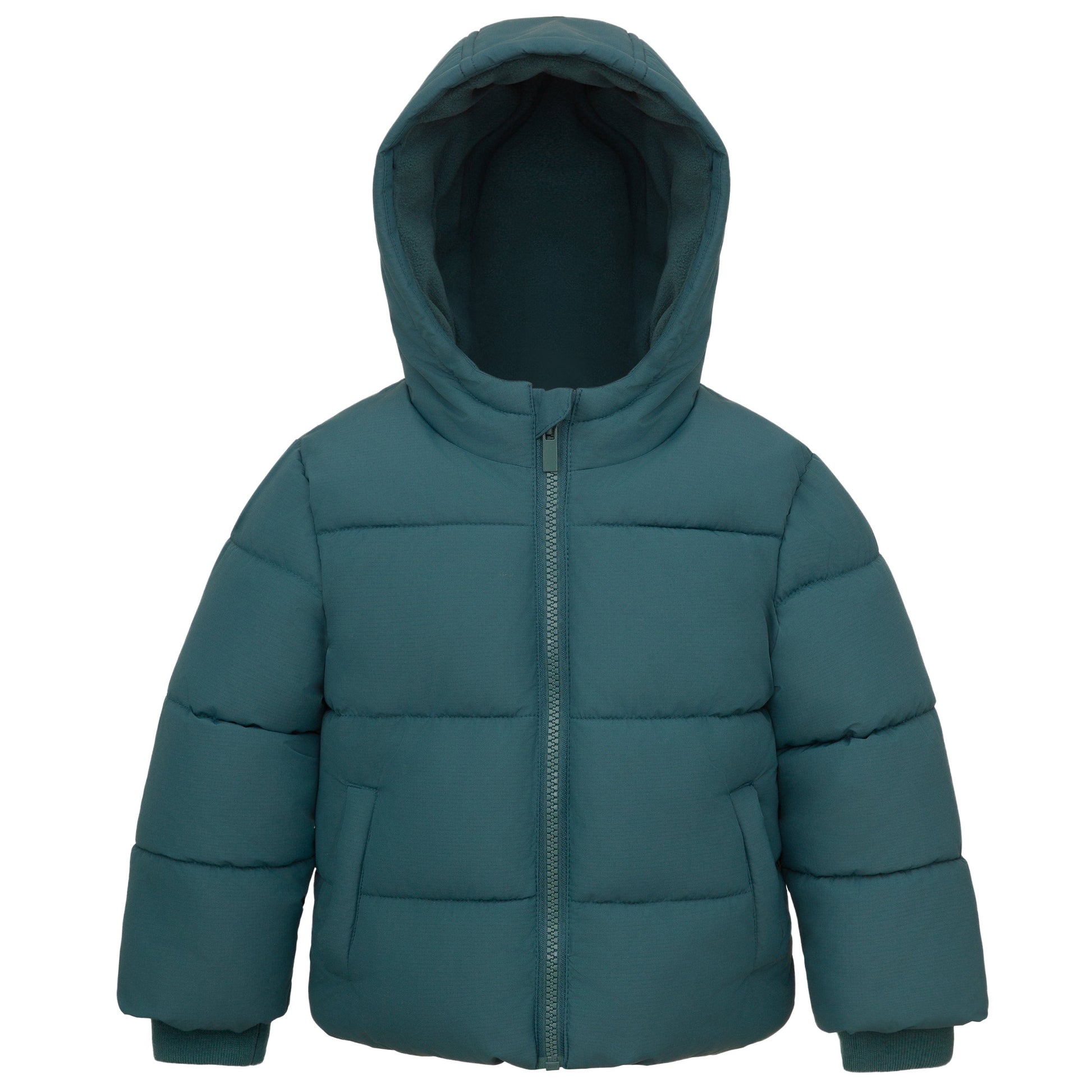 Toddler Boys' Water-Resistant Fleece Lined Ripstop Puffer Jacket Forest Pine / 2T Rokka&Rolla